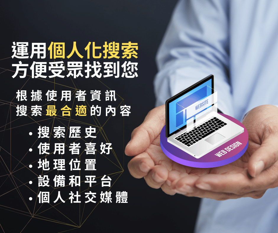 台南網頁設計透過個人化搜尋，評估消費者喜好設計高流量網站